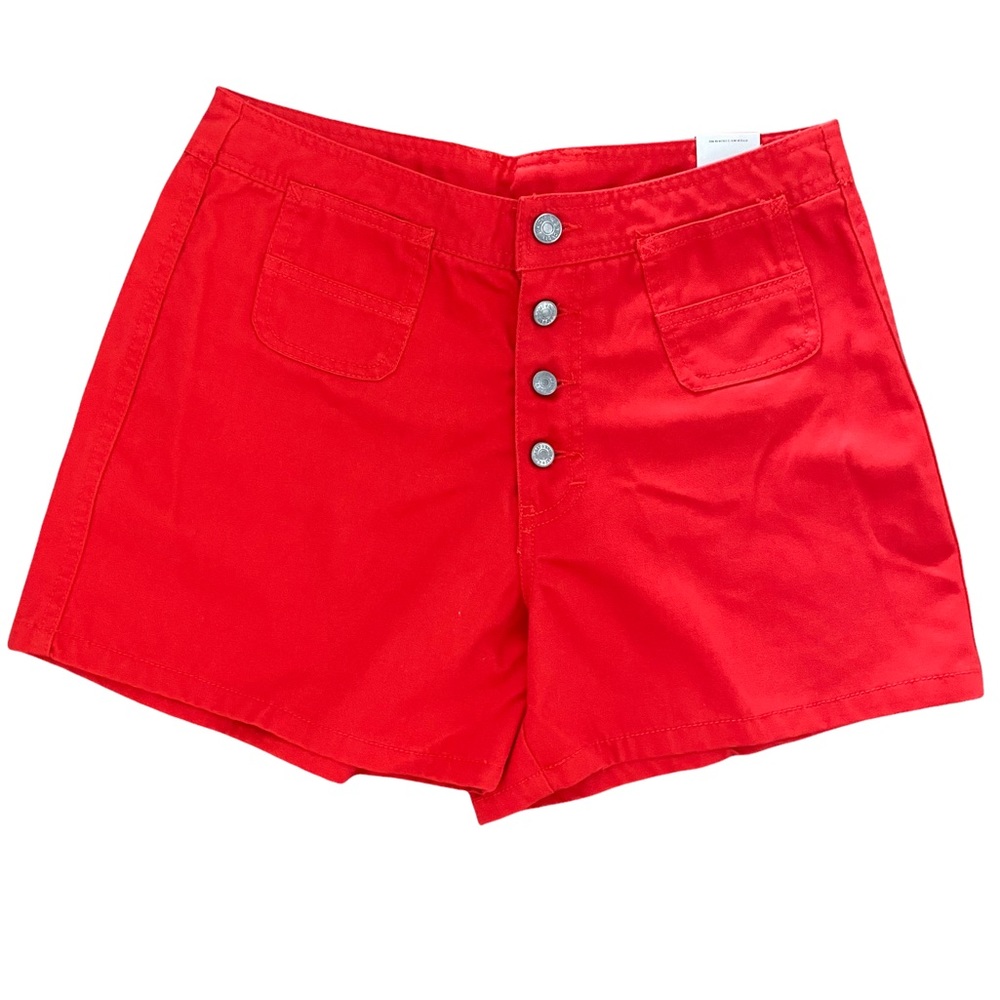 Unionbay NWT Red High Waist Button Up Shorts 9